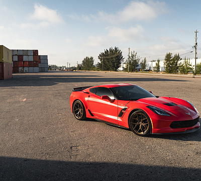 Фото дисков Vossen HF-5 на Chevrolet Corvette C7