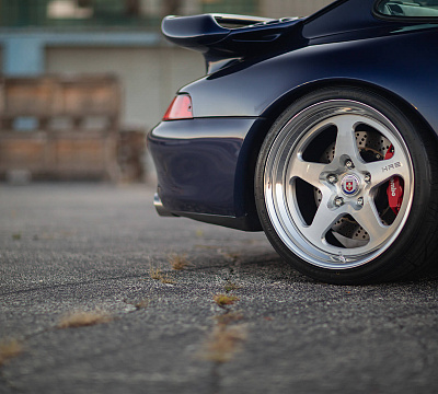 Фото дисков HRE 527 на Porsche 911 IV