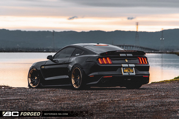 Фото дисков BC Forged HCA218 Черный глянец на Ford Mustang VI