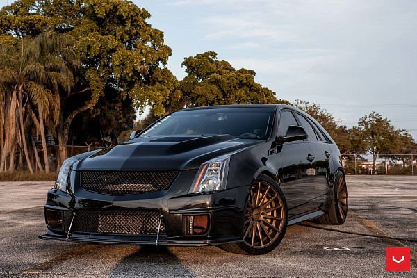 Фото дисков Vossen VFS-2 Сатиновая бронза на Cadillac CTS II