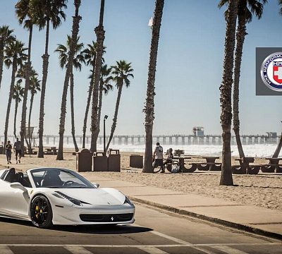 Фото дисков HRE P101 на Ferrari 458