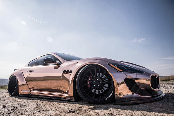 Фото дисков Savini SV78 Черный матовый на Maserati GranTurismo I