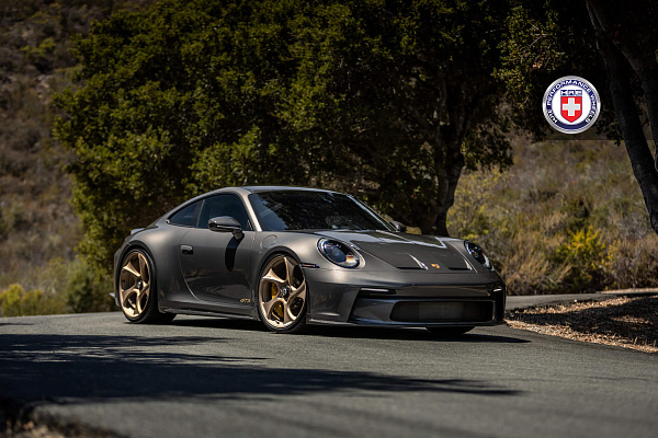 Фото дисков HRE 522M Сатиновая шампань на Porsche 911 VIII