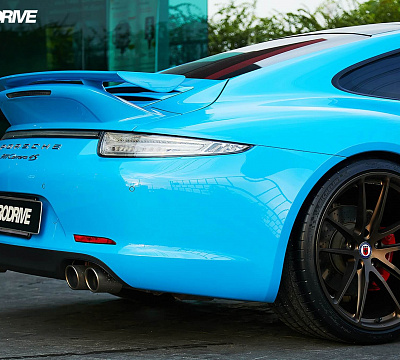 Фото дисков HRE P104 на Porsche 911 VII