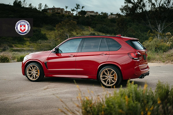 Фото дисков HRE P201 Сатиновое золото на BMW X5/X5 M (F15/F85)