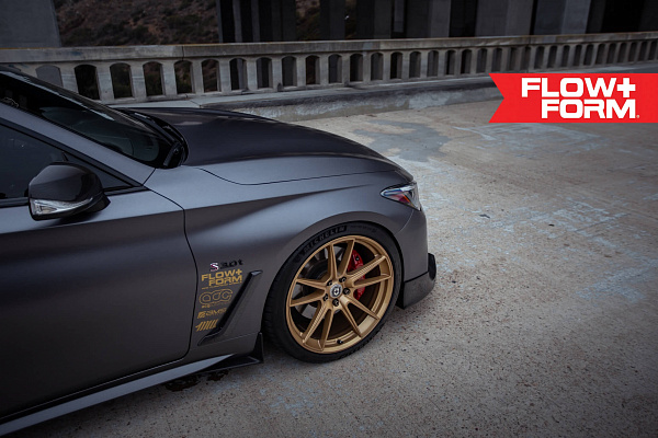 Фото дисков HRE FF04 Сатиновое золото на Infiniti Q60 II