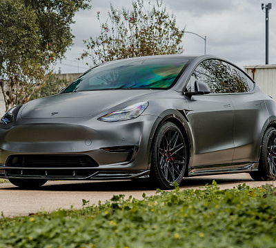 Фото дисков Vossen HF-7 на Tesla Model Y