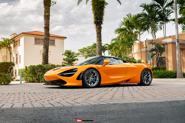 Фото дисков HRE S201 Сатиновый графит на McLaren 720S