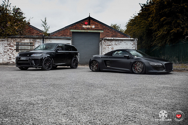 Фото дисков Vossen CG-209T (3-Piece) Сатиновая бронза на Audi R8 (Typ 42)