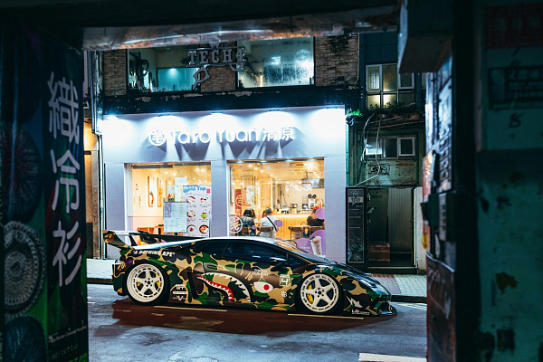 Фото дисков Brixton Forged TR05 AERO1 Белый глянец на Lamborghini Huracan
