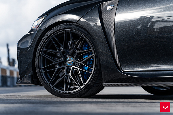 Фото дисков Vossen HF-7 Черный сатин на Lexus GS IV