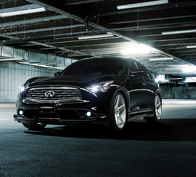 Фото дисков Vossen CV3 на Infiniti FX II