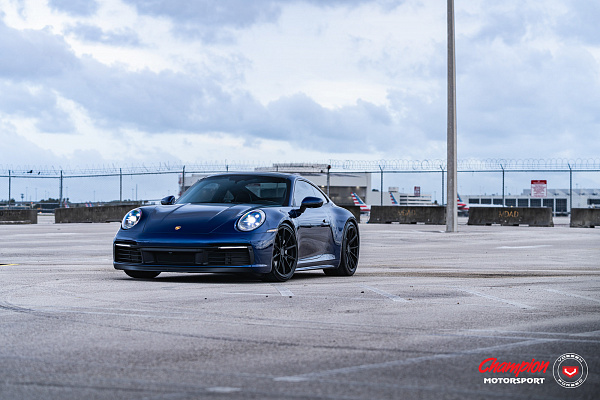 Фото дисков Vossen RS92 Черный сатин на Porsche 911 VIII