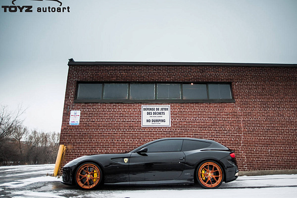 Фото дисков HRE S101 Сатиновая медь на Ferrari FF
