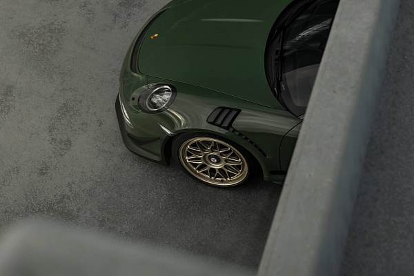 Фото дисков HRE 300 GTS Сатиновая шампань на Porsche 911 VIII