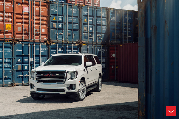 Фото дисков Vossen HF6-1 Серебро на GMC Yukon V