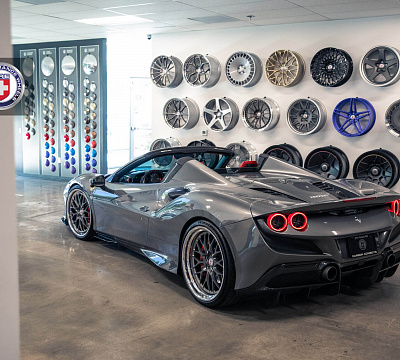 Фото дисков HRE 520 на Ferrari F8