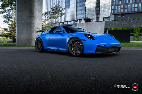 Фото дисков Vossen EVO-4R Сатиновый графит на Porsche 911 VIII