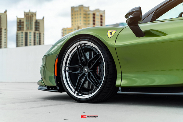 Фото дисков HRE S107SC Черный сатин на Ferrari SF90