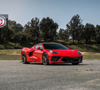 Фото дисков HRE P107SC на Chevrolet Corvette C8
