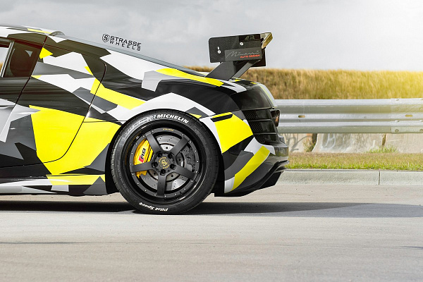 Фото дисков Strasse Wheels S5 Performance Черный сатин на Audi R8 (Typ 42)