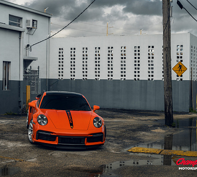 Фото дисков Vossen RS92 на Porsche 911 VIII