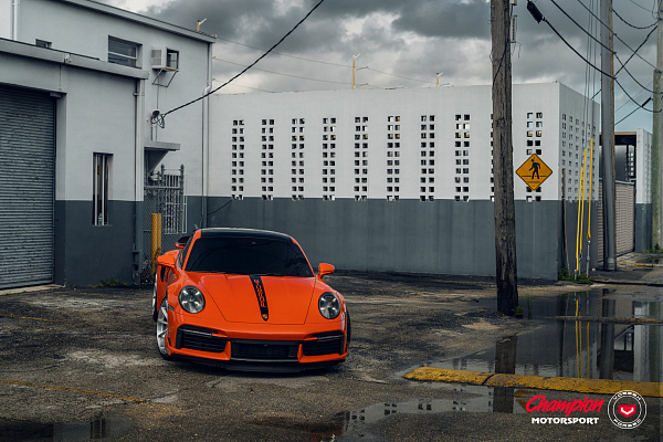 Фото дисков Vossen RS92 Глянцевый лак на Porsche 911 VIII