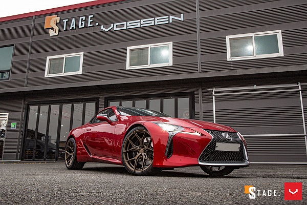 Фото дисков Vossen HF-5 Сатиновая бронза на Lexus LC 500
