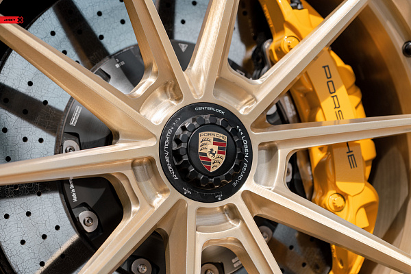 Фото дисков Anrky AN18 Глянцевая шампань на Porsche 911 VII