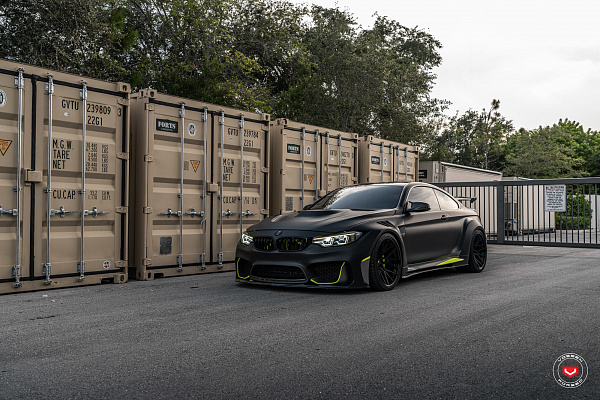 Фото дисков Vossen M-X3 (3-Piece) Черный сатин на BMW 4/M4 (F32/F82)