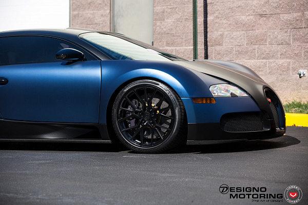 Фото дисков Vossen M-X3 Черный глянец на Bugatti Veyron
