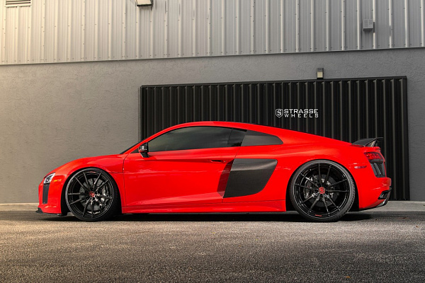 Фото дисков Strasse Wheels SV1 Deep Concave Monoblock Другой цвет на Audi R8 (4S)