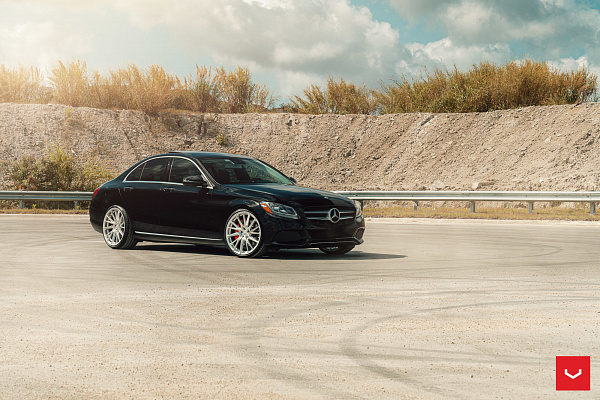 Фото дисков Vossen HF-4T Серебро на Mercedes-Benz C-Class (W205)