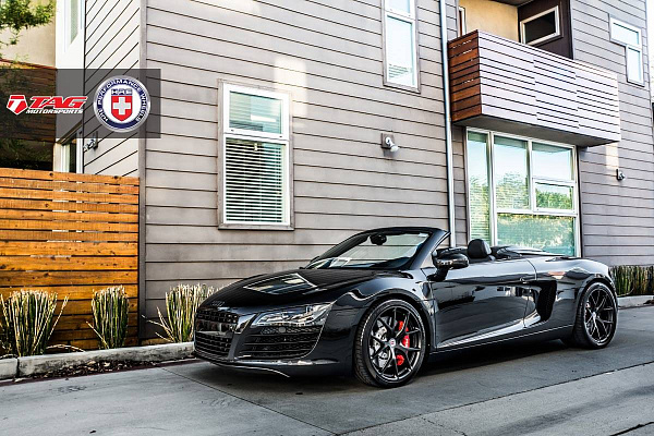 Фото дисков HRE P101 Черный сатин на Audi R8 (Typ 42)