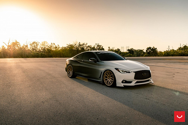 Фото дисков Vossen HF-2 Глянцевое золото на Infiniti Q60 II