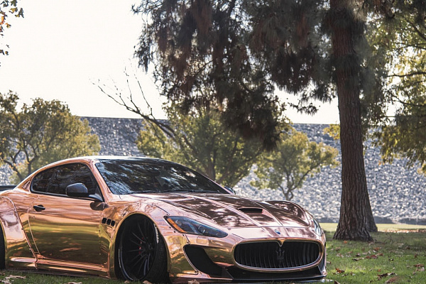 Фото дисков Savini SV78 Черный матовый на Maserati GranTurismo I