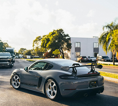 Фото дисков HRE 522 на Porsche Cayman III