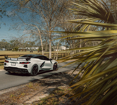 Фото дисков Vossen HF-7 на Chevrolet Corvette C8