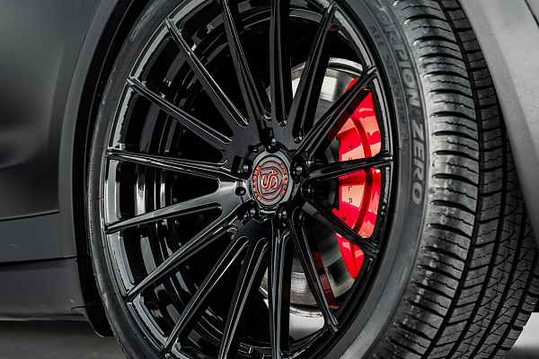 Фото дисков Strasse Wheels SV15 Deep Concave Duoblock Черный глянец на Tesla Model X