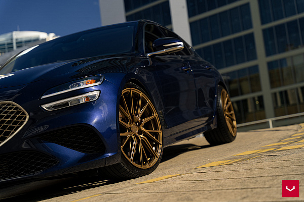 Фото дисков Vossen HF-4T Сатиновая бронза на Genesis G70