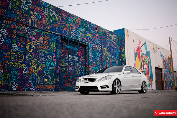 Фото дисков Vossen CV3 Серебро на Mercedes-Benz E-Class (W212, S212, C207)