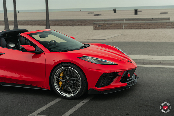 Фото дисков Vossen EVO-1 (3-Piece) Глянцевый графит на Chevrolet Corvette C8