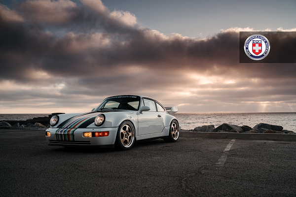 Фото дисков HRE 527 Глянцевое темное золото на Porsche 911 III