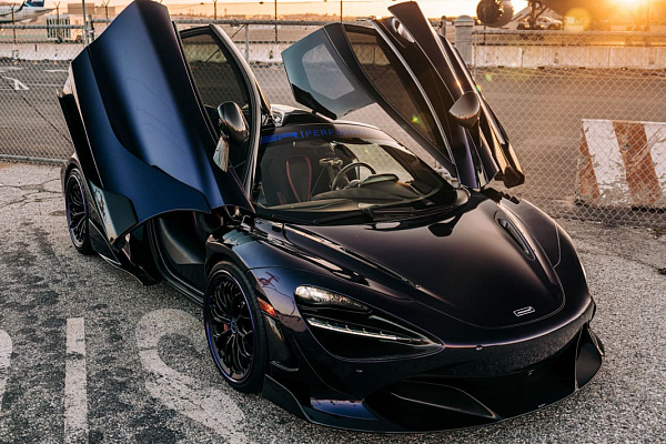 Фото дисков Brixton Forged CM6-RS Черный сатин на McLaren 720S
