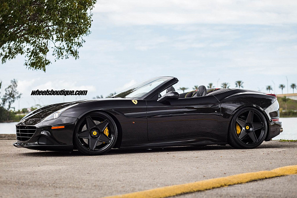 Фото дисков HRE 505M Черный сатин на Ferrari California