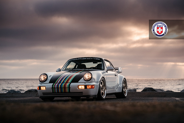 Фото дисков HRE 527 Глянцевое темное золото на Porsche 911 III