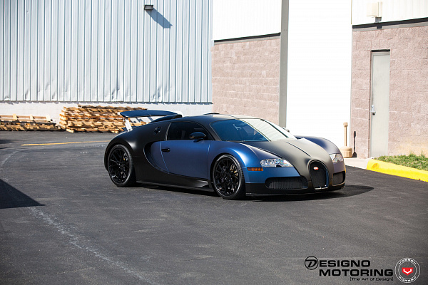 Фото дисков Vossen M-X3 Черный глянец на Bugatti Veyron