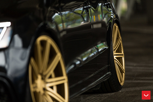Фото дисков Vossen CV4 Сатиновое золото на Audi Q5 (8R)
