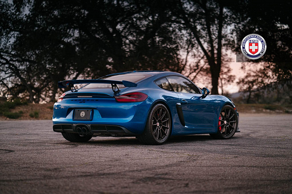 Фото дисков HRE RC103 Черный сатин на Porsche Cayman II