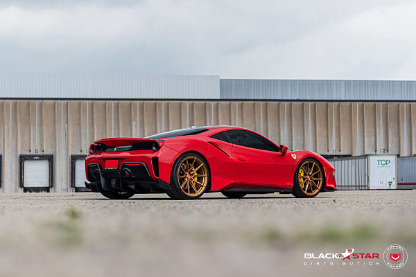 Фото дисков Vossen EVO-2R Глянцевая темная медь на Ferrari 488